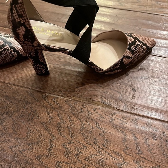 Cole Haan Mailkki Snakeskin Print Heels Size 6 - Picture 6 of 7